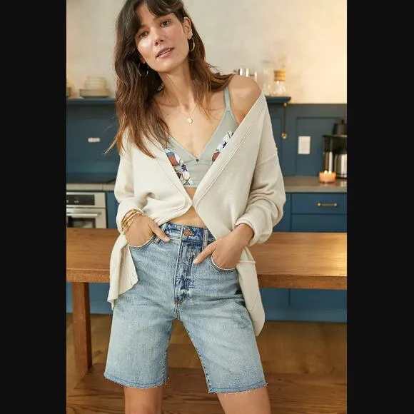New Anthropologie Pilcro Denim Bermuda Shorts - 25 Waist