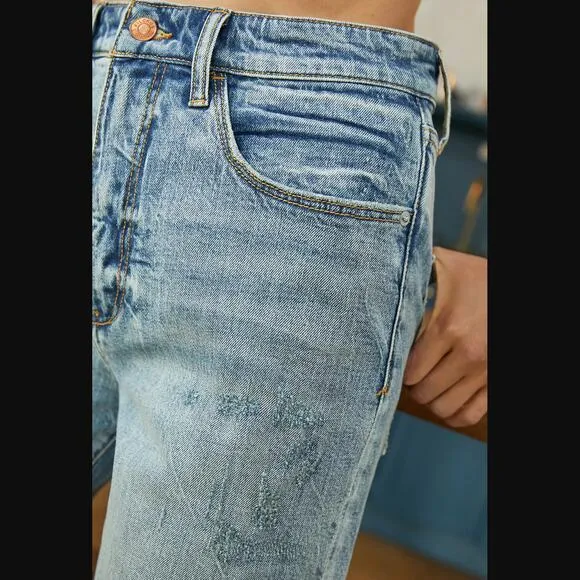 New Anthropologie Pilcro Denim Bermuda Shorts - 25 Waist