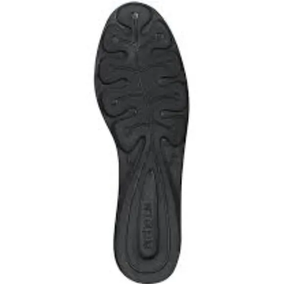 NEW ARCHE Christos Women's Black Leather Flats Zip Back Size 9.5