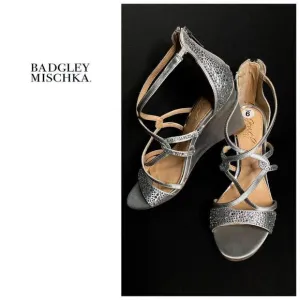 New. Badgley Mischka jeweled shoes. Size 6. Retails $240