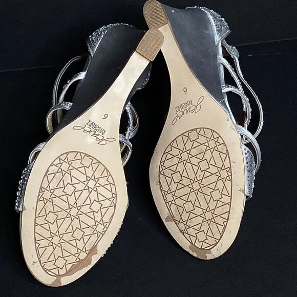 New. Badgley Mischka jeweled shoes. Size 6. Retails $240