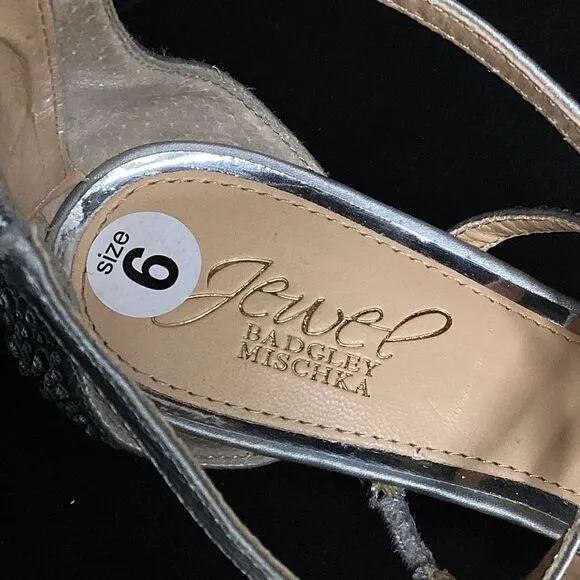 New. Badgley Mischka jeweled shoes. Size 6. Retails $240