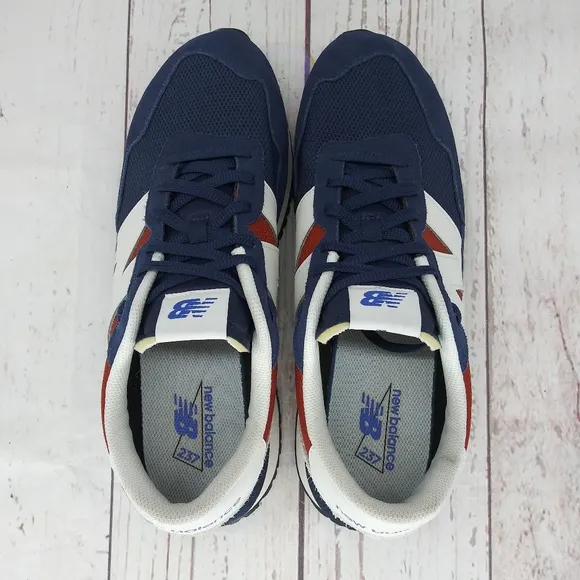 New Balance 237 Mens Size 13 D Running Shoes Red White Blue Sneakers