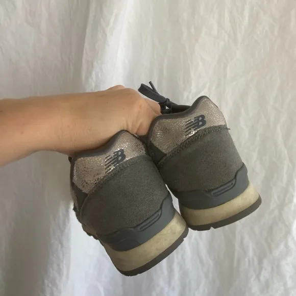 New Balance 696 Gray Herringbone RARE Limited Edition Size 8