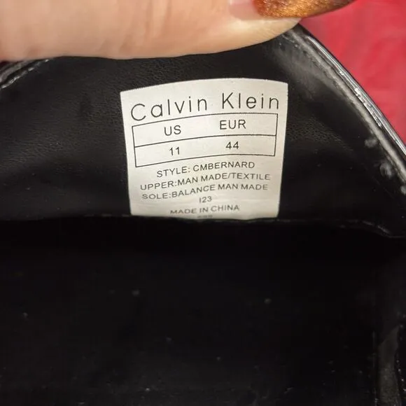 NEW Calvin Klein Bernard 34F1511 Black Patent Tuxedo Formal Shoes MEN'S 11