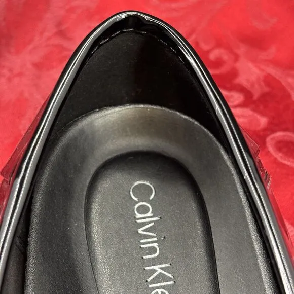 NEW Calvin Klein Bernard 34F1511 Black Patent Tuxedo Formal Shoes MEN'S 11