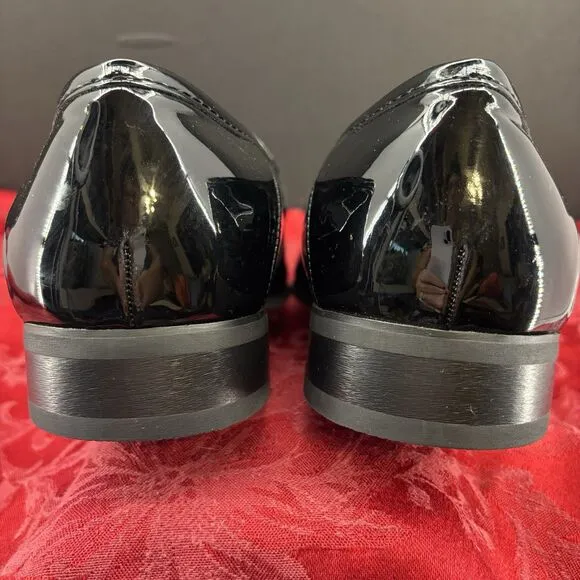 NEW Calvin Klein Bernard 34F1511 Black Patent Tuxedo Formal Shoes MEN'S 11