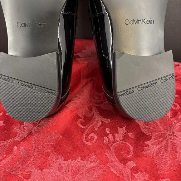 NEW Calvin Klein Bernard 34F1511 Black Patent Tuxedo Formal Shoes MEN'S 11