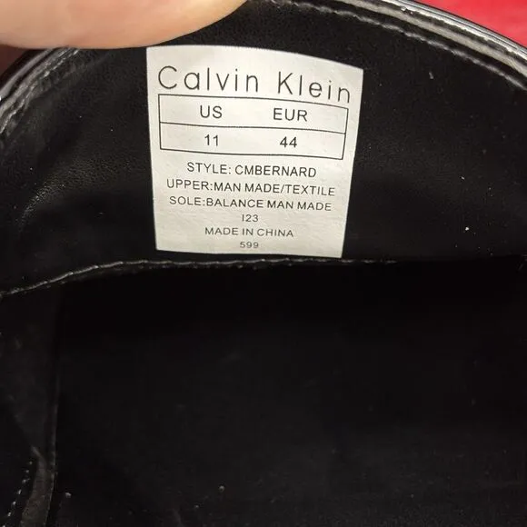 NEW Calvin Klein Bernard 34F1511 Black Patent Tuxedo Formal Shoes MEN'S 11