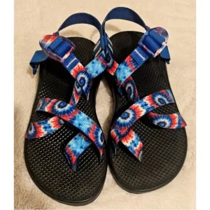 New Chaco Grateful Dead Tie Dye Strappy Festival Concert Sandals Womens Sz 7