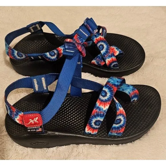 New Chaco Grateful Dead Tie Dye Strappy Festival Concert Sandals Womens Sz 7