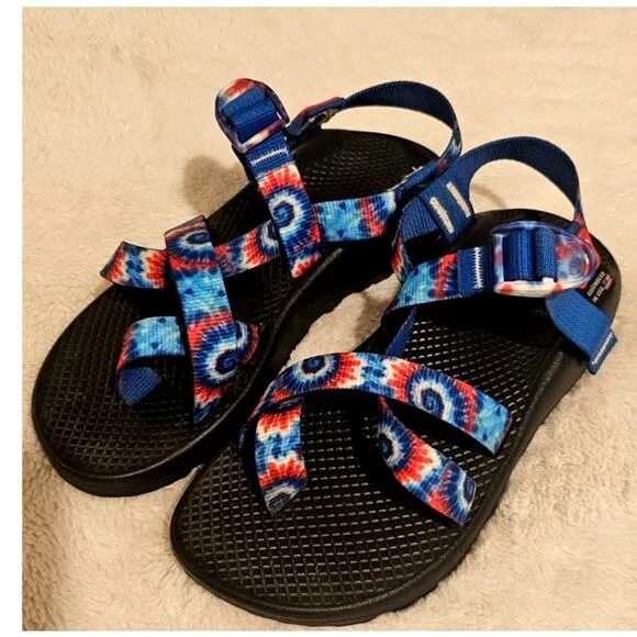 New Chaco Grateful Dead Tie Dye Strappy Festival Concert Sandals Womens Sz 7
