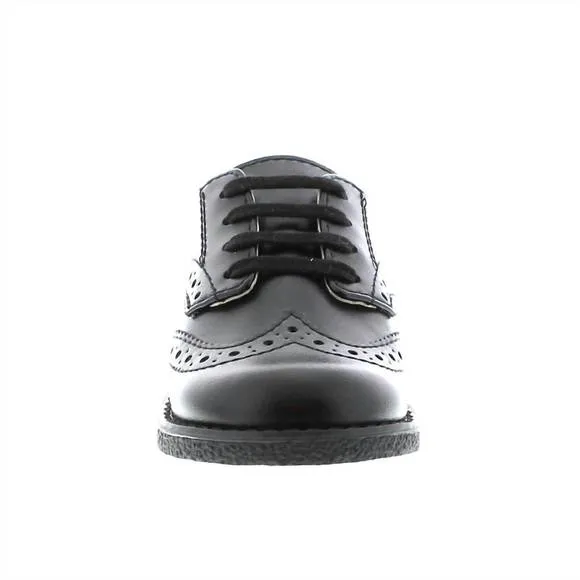 NEW FOOTMATES kid's logan dress shoes in black