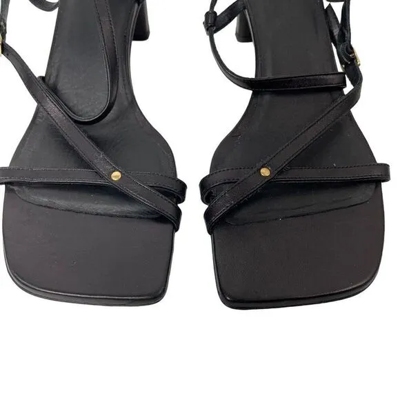 NEW FRAME Le Braxton Strappy leather Sandals Size 36 black