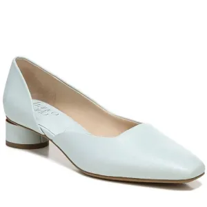 New Franco Sarto short round Heels Franco Citrus Pump Frost Leather blue size 6