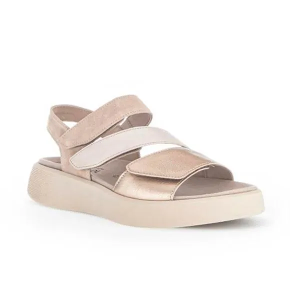 NEW GABOR women's strappy sandals in champagne