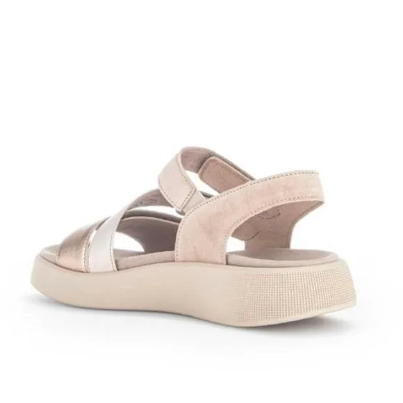NEW GABOR women's strappy sandals in champagne
