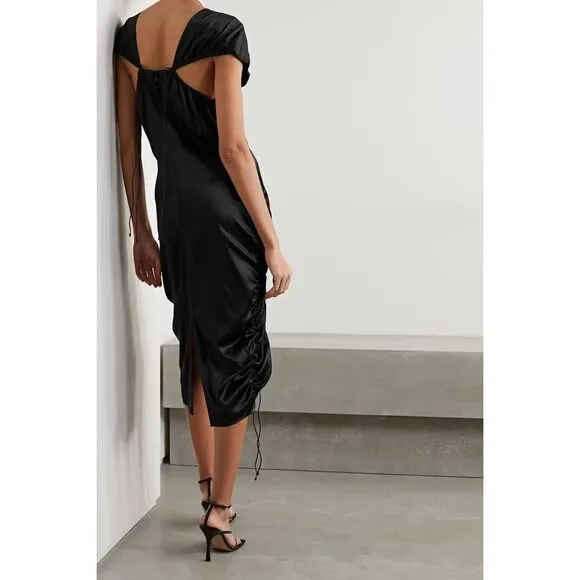 New. Helmut Lang black midi dress. Size 2. Retail $637