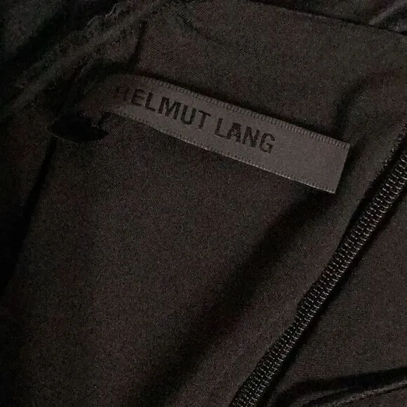 New. Helmut Lang black midi dress. Size 2. Retail $637