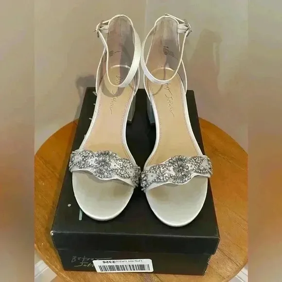 New in Box! Betsey Johnson Women's Mel Block Heel Evening Sandals Size 9