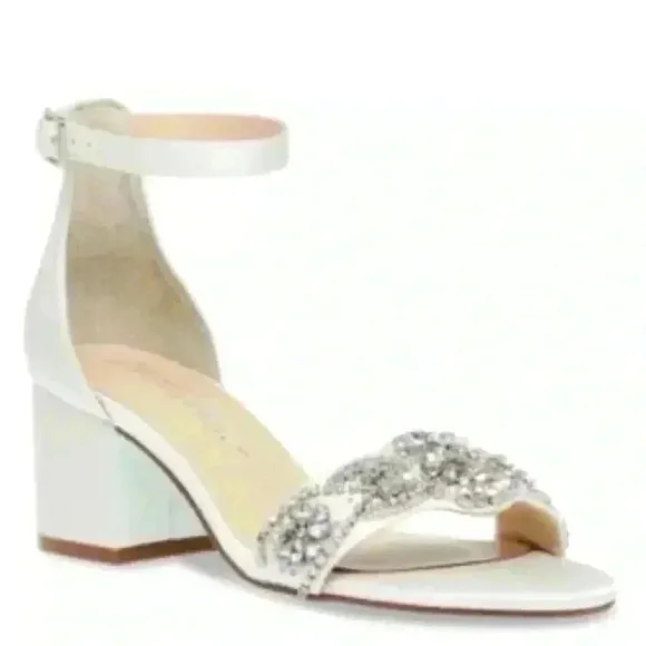 New in Box! Betsey Johnson Women's Mel Block Heel Evening Sandals Size 9