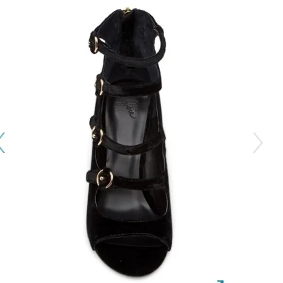 NEW • Joie • Laina Block Heel Velvet Sandals 9.5