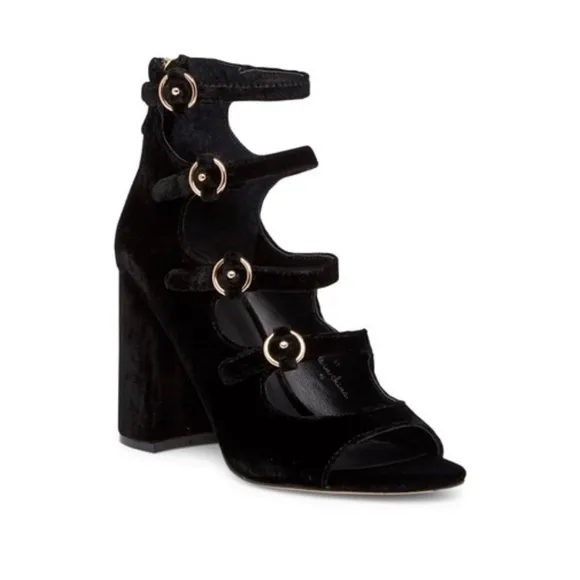 NEW • Joie • Laina Block Heel Velvet Sandals 9.5