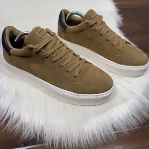 NEW Kurt‎ Geiger Men's US 10 / 43.5 Tan Suede Laney Lace Up Sneaker Shoes