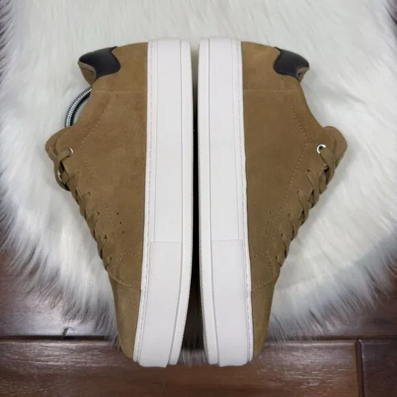 NEW Kurt‎ Geiger Men's US 10 / 43.5 Tan Suede Laney Lace Up Sneaker Shoes
