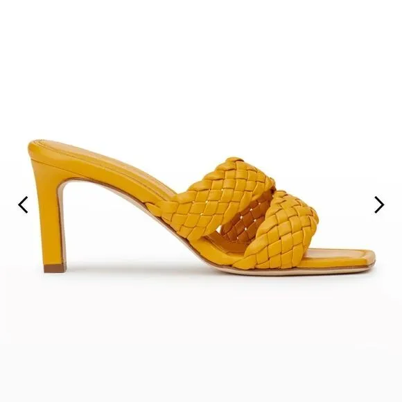 NEW LaFayette 148 New York Maracella Sandals Spiced Honey