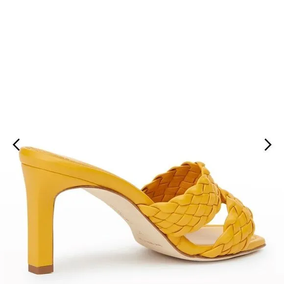 NEW LaFayette 148 New York Maracella Sandals Spiced Honey