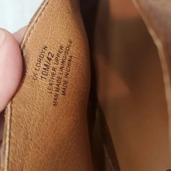 NEW Lucky Brand Womens Lordyn Open Toe Leather Wedge Ankle Shoes sz 10