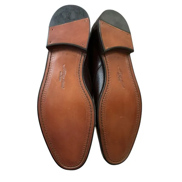 New Mezlan Istanbul Brown Leather Monk Strap Dress Shoes 13  13M