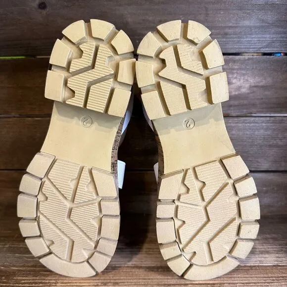 New NIB Big‎ Kids Nina Seri White Canvas Strappy Ankle Strap Sandals Size 2 Y