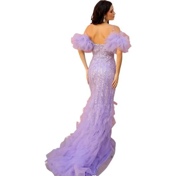 NEW NOX ANABEL prom dress in periwinkle