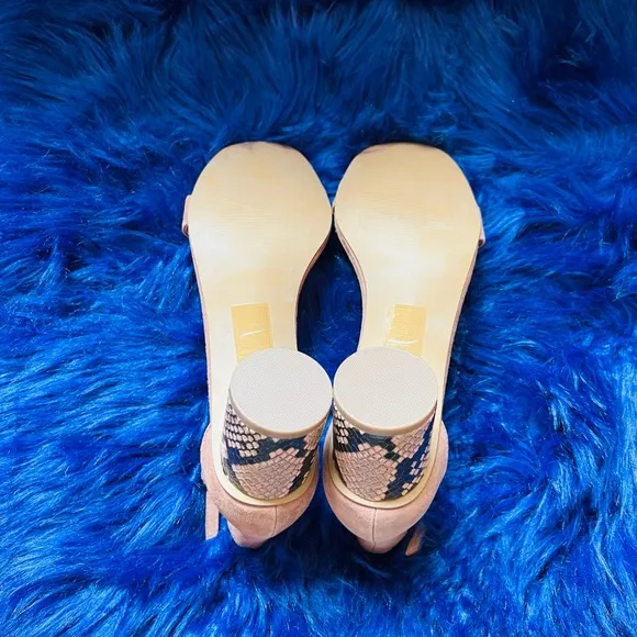 New! Rare STEVE MADDEN Regard Suede Block Animal Print Heel Strappy Sandals