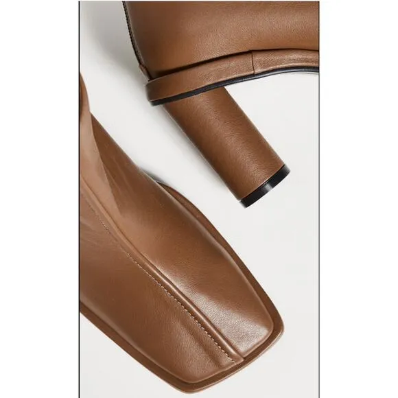 NEW REIKE NEN Front Piping Ankle Brown Boots Leather US Size 9.5 EU 40