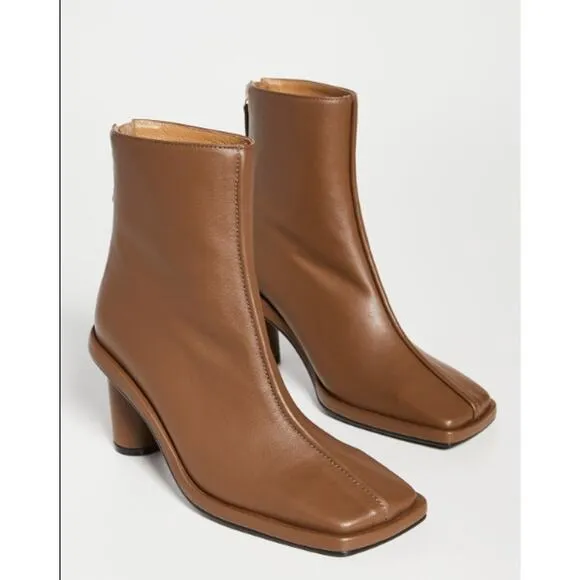 NEW REIKE NEN Front Piping Ankle Brown Boots Leather US Size 9.5 EU 40