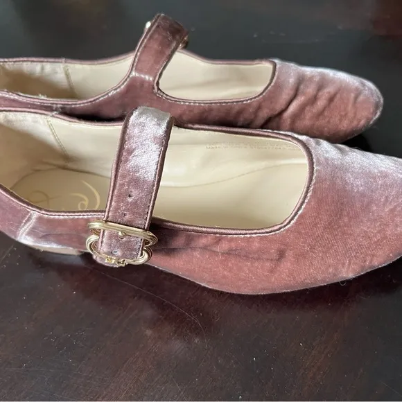 New Sam Edelman girls Velvet Mary Jane Easter dress Shoes mauve size 2
