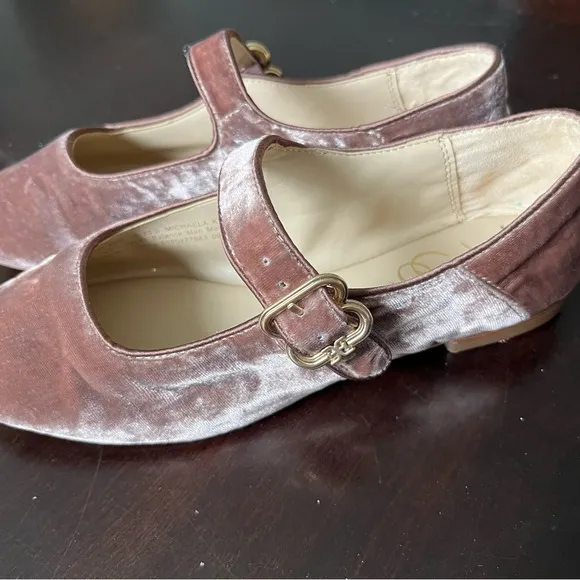 New Sam Edelman girls Velvet Mary Jane Easter dress Shoes mauve size 2