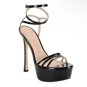 New! Stuart Weitzman Women's‎ Soiree Strappy Leather Platform Sandals Sz 8 $575