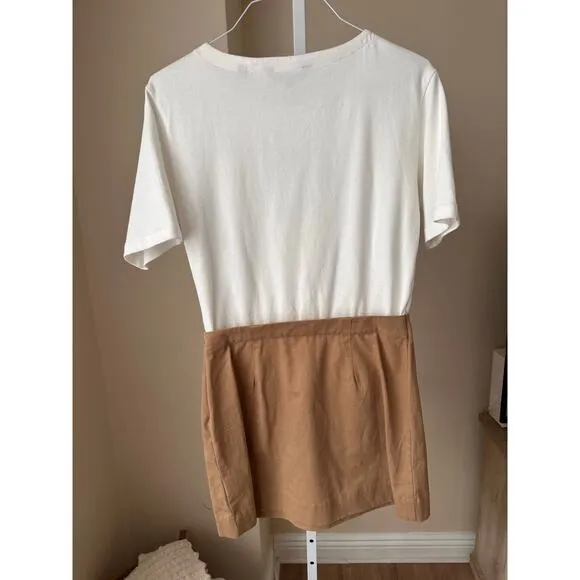 NEW Veronica Beard Elowyn Mixed-Media T shirt Dress size Medium