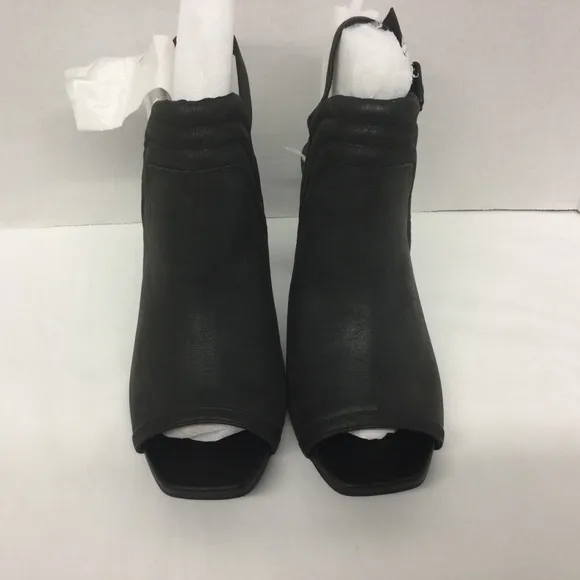 New WOMENS SHOES MIA KEITY OPEN TOE HEEL BLACK SLING BACK NEW SIZE 9