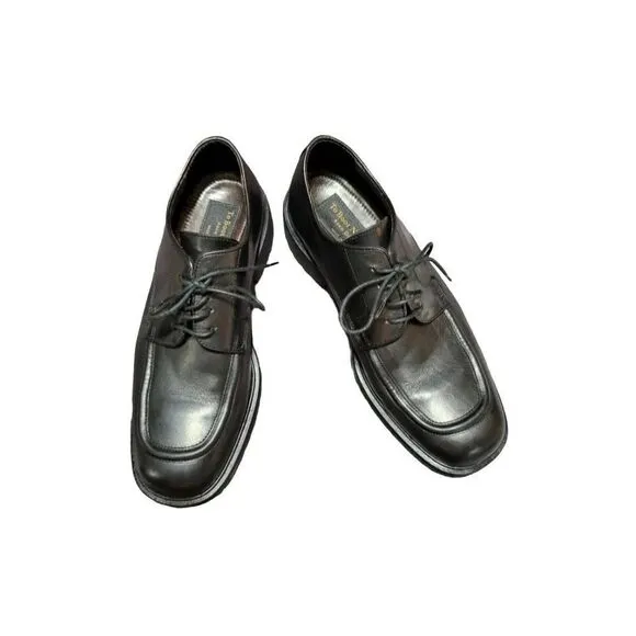 New York Adam Derrick Black Leather men shoes dress shoes size 8