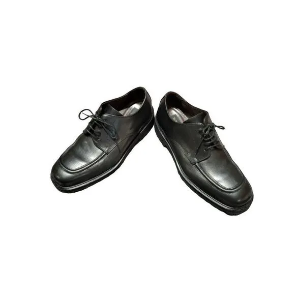 New York Adam Derrick Black Leather men shoes dress shoes size 8