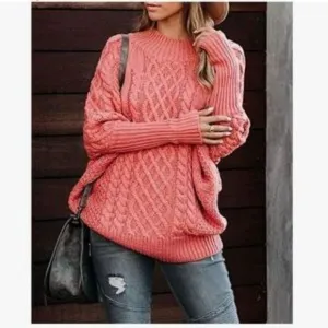 NEW Plus Size Cable Knit Chunky Sweater