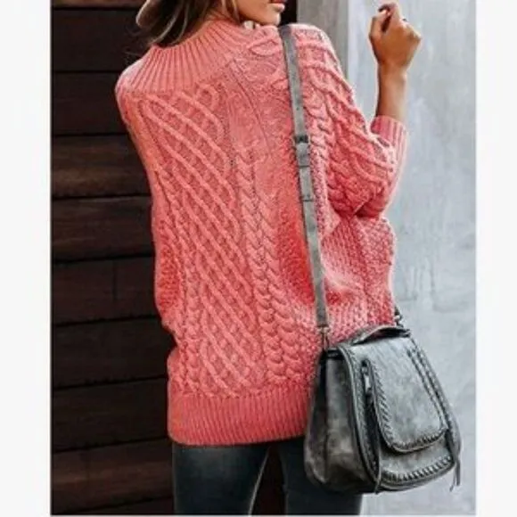 NEW Plus Size Cable Knit Chunky Sweater