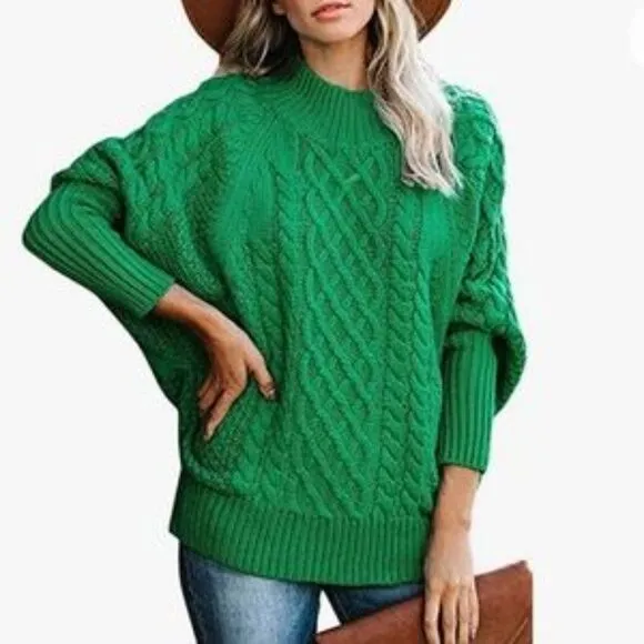 NEW Plus Size Cable Knit Chunky Sweater