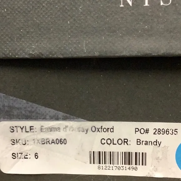 NIB Nisolo Emma D'Orsay Leather Oxford Shoes Brandy Size 6