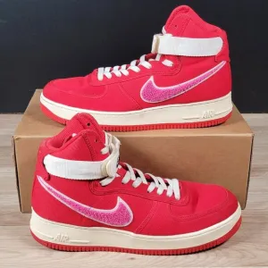 Nike Air Force 1 High Shoes Mens Size 10 Red Emotionally Unavailable AV5840-600